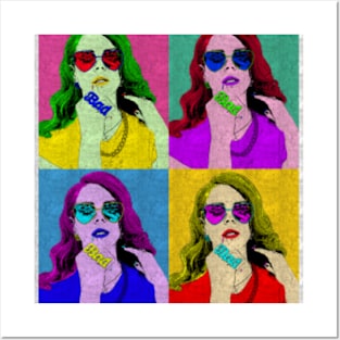 Lana Del Rey 80s Pop Art Style Posters and Art